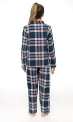 OLIVIA ROCCO Women's Flannelette Check Pyjama Set Soft Brushed Cotton Cosy Easy - Care Nightwear Set - Joe’s Haven