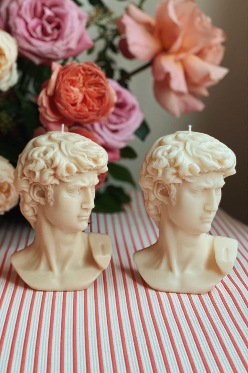 Scented David Bust Candle - Joe’s Haven