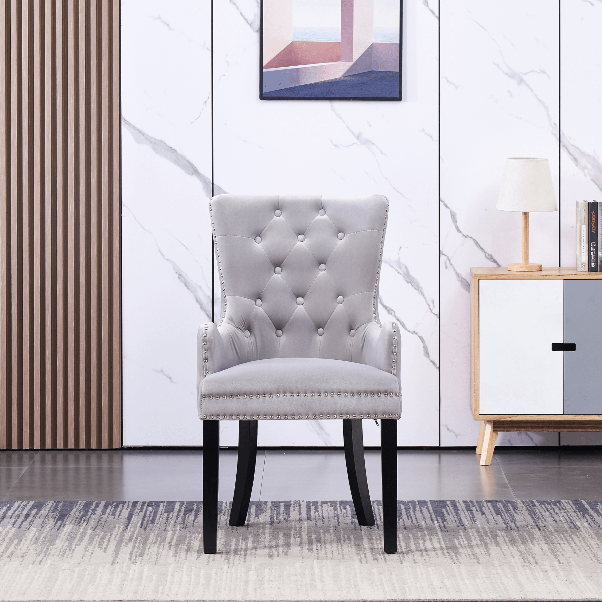Windsor LUX Velvet Dining Chair (with armrests) - Joe’s Haven