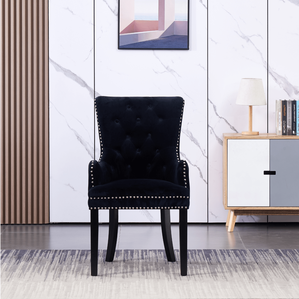 Windsor LUX Velvet Dining Chair (with armrests) - Joe’s Haven