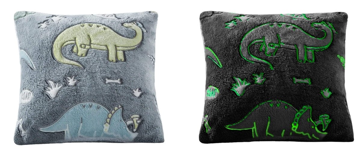 Dinosaur Glow In The Dark Teddy Fleece Bedding Set - Joe’s Haven