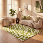 Joli Doodle Green & White Rug - Joe’s Haven