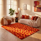 Joli Doodle Red & Orange Rug - Joe’s Haven