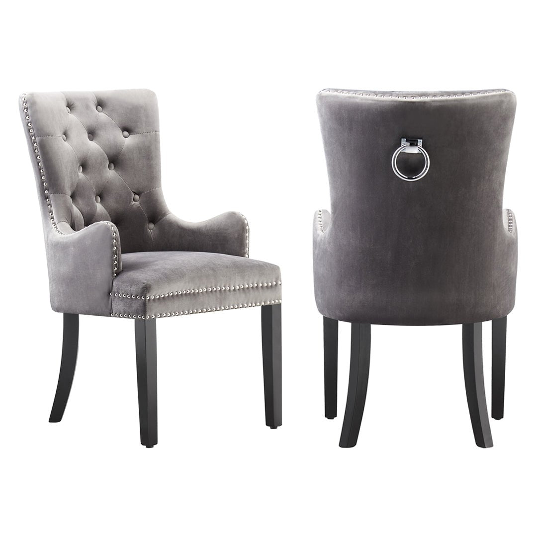 Windsor LUX Velvet Dining Chair (with armrests) - Joe’s Haven