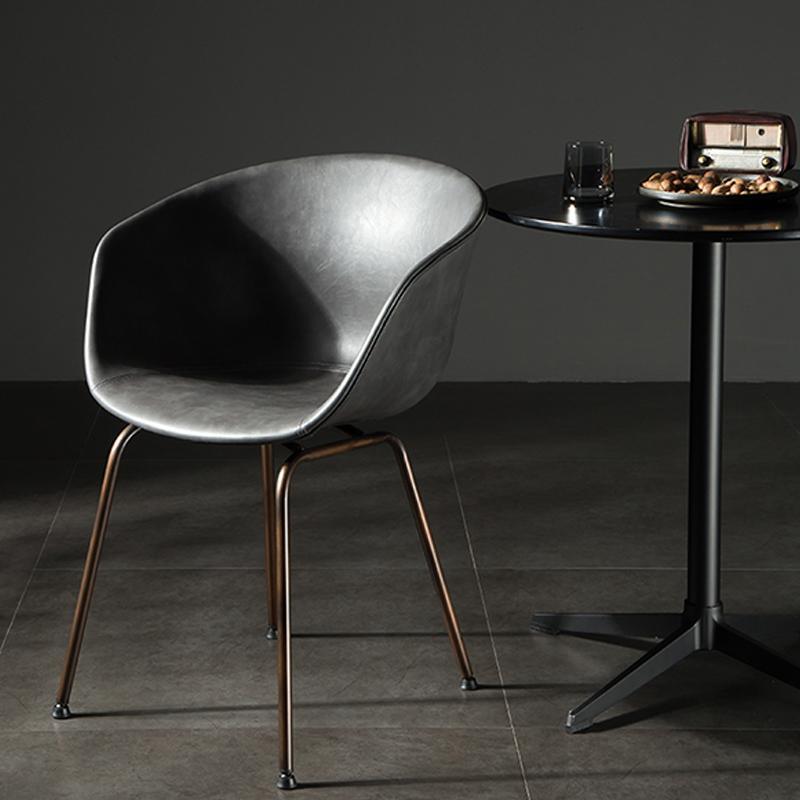 A Set of 2 Herron Dining Chairs, PU Leather - Joe’s Haven