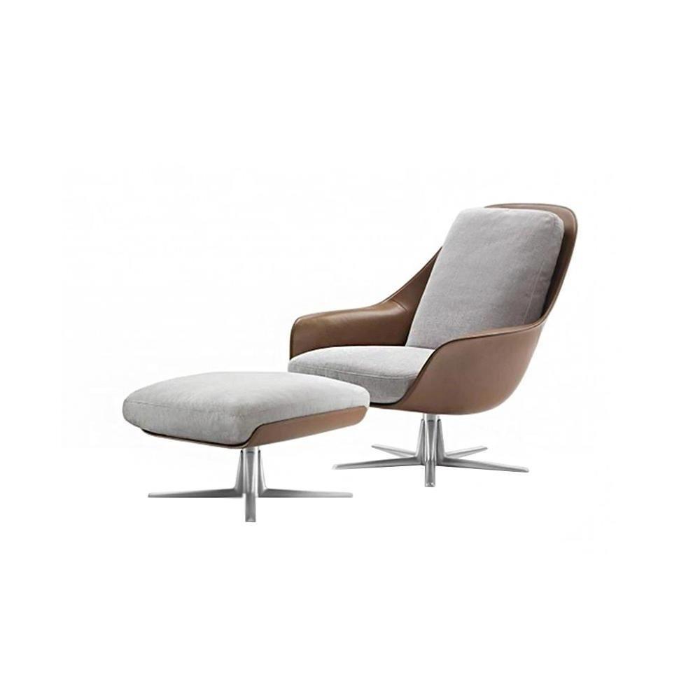 Herton Lounge Chair And Ottoman, Swivel Armchair - Joe’s Haven