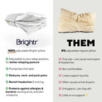Brightr® Eclipse Adjustable Firm Memory Foam Pillow bundle - Joe’s Haven