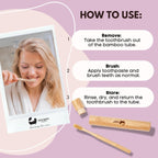 Eco Bath London Bamboo Toothbrush in Bamboo Tube Travel Case - Joe’s Haven