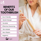 Eco Bath London Bamboo Toothbrush in Bamboo Tube Travel Case - Joe’s Haven