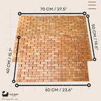 Eco Bath London Bamboo Bath Mat - Roll Up Shower Mat, Anti - Slip and Waterproof Bathroom Spa Shower Mat - Joe’s Haven