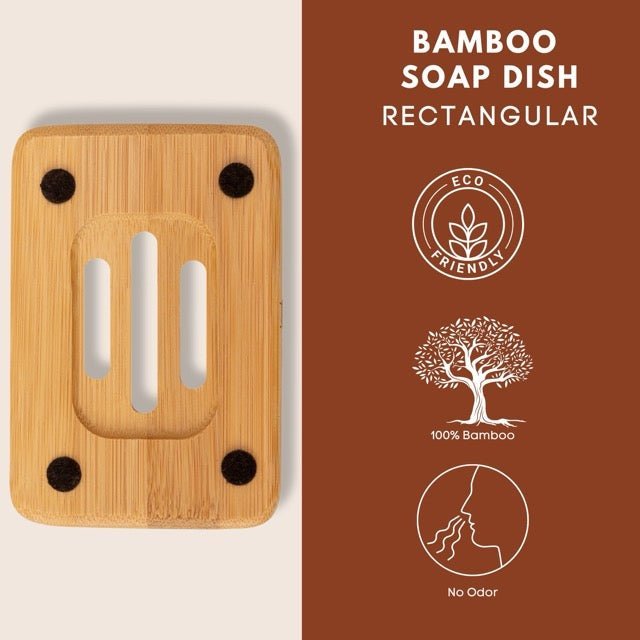 Eco Bath London Bamboo Rectangle Soap Dish - Joe’s Haven
