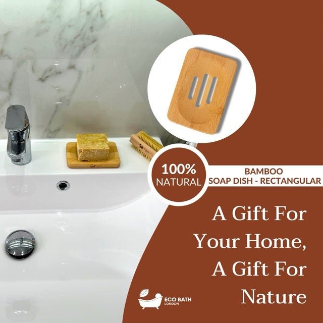 Eco Bath London Bamboo Rectangle Soap Dish - Joe’s Haven