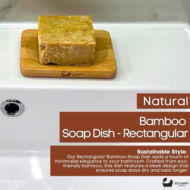 Eco Bath London Bamboo Rectangle Soap Dish - Joe’s Haven
