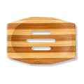 Eco Bath London Bamboo Stripes Rectangle Soap Dish - Joe’s Haven