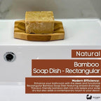 Eco Bath London Bamboo Stripes Rectangle Soap Dish - Joe’s Haven
