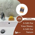 Eco Bath London Beech Wood Ridged Soap Dish - Joe’s Haven