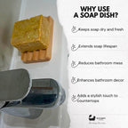 Eco Bath London Beech Wood Ridged Soap Dish - Joe’s Haven
