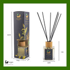 Eco Bath London Green Tea Reed Diffuser - Refreshing Room Fragrance with Notes of Bergamot and Green Tea, 100ml (3.38 Fl.Oz) - Joe’s Haven