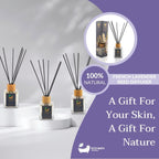 Eco Bath London French Lavender Reed Diffuser - Luxurious Home Fragrance with Natural Essential French Lavender Oil, 100ml (3.38 Fl.Oz) - Joe’s Haven