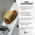 Eco Bath London Olive Wood Boat Shape Soap Dish - Joe’s Haven
