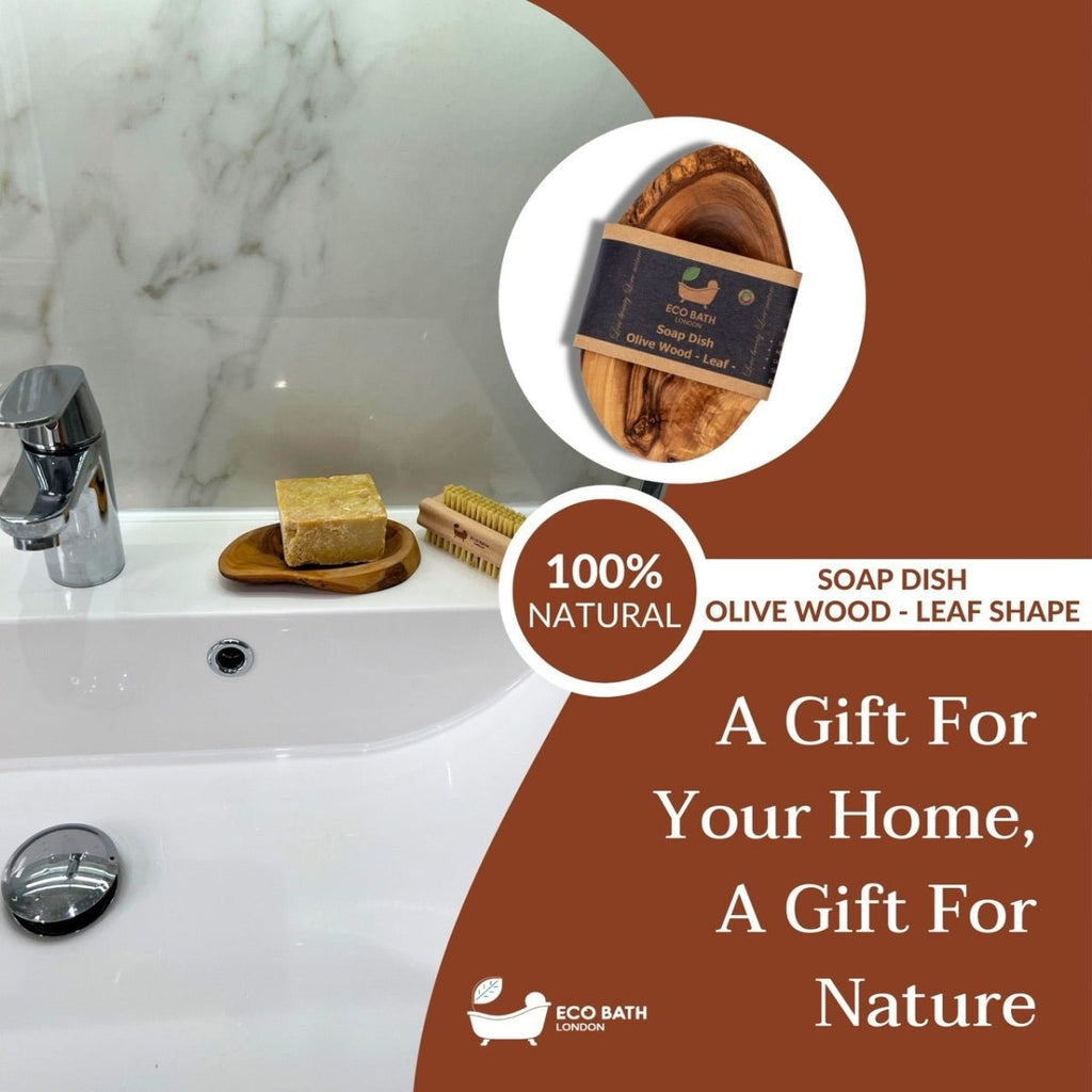 Eco Bath London Olive Wood Leaf Soap Dish - Joe’s Haven
