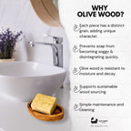 Eco Bath London Olive Wood Oval Soap Dish - Joe’s Haven
