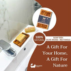 Eco Bath London Olive Wood Rectangle Soap Dish - Joe’s Haven
