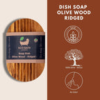 Eco Bath London Olive Wood Ridged Soap Dish - Joe’s Haven