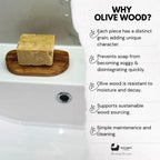 Eco Bath London Olive Wood Ridged Soap Dish - Joe’s Haven