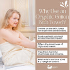 Eco Bath London Organic Cotton Bath Towel - Available in Multiple Sizes - Joe’s Haven
