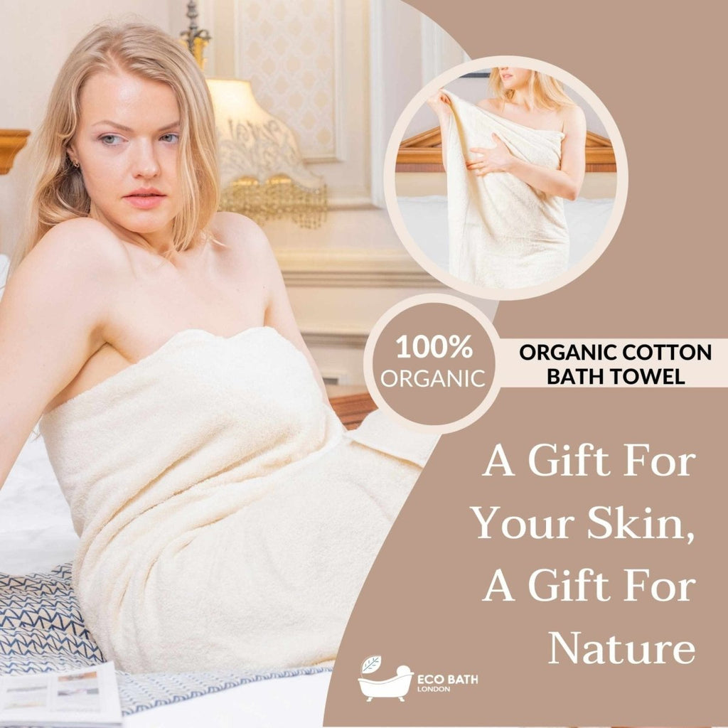 Eco Bath London Organic Cotton Bath Towel - Available in Multiple Sizes - Joe’s Haven