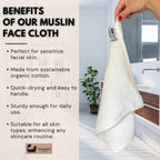 Eco Bath London Organic Cotton Face Flannels 30x30cm - Joe’s Haven
