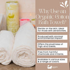 Eco Bath London Organic Cotton Hand Towel - 50x100cm - Joe’s Haven