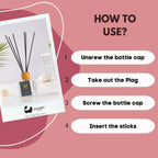 Eco Bath London Peony Reed Diffuser - Beautiful Bouquet of Peonies Fragrance, Intensive, Fresh & Long Lasting Room Diffuser, 100ml (3.38 Fl.Oz) - Joe’s Haven