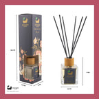 Eco Bath London Peony Reed Diffuser - Beautiful Bouquet of Peonies Fragrance, Intensive, Fresh & Long Lasting Room Diffuser, 100ml (3.38 Fl.Oz) - Joe’s Haven