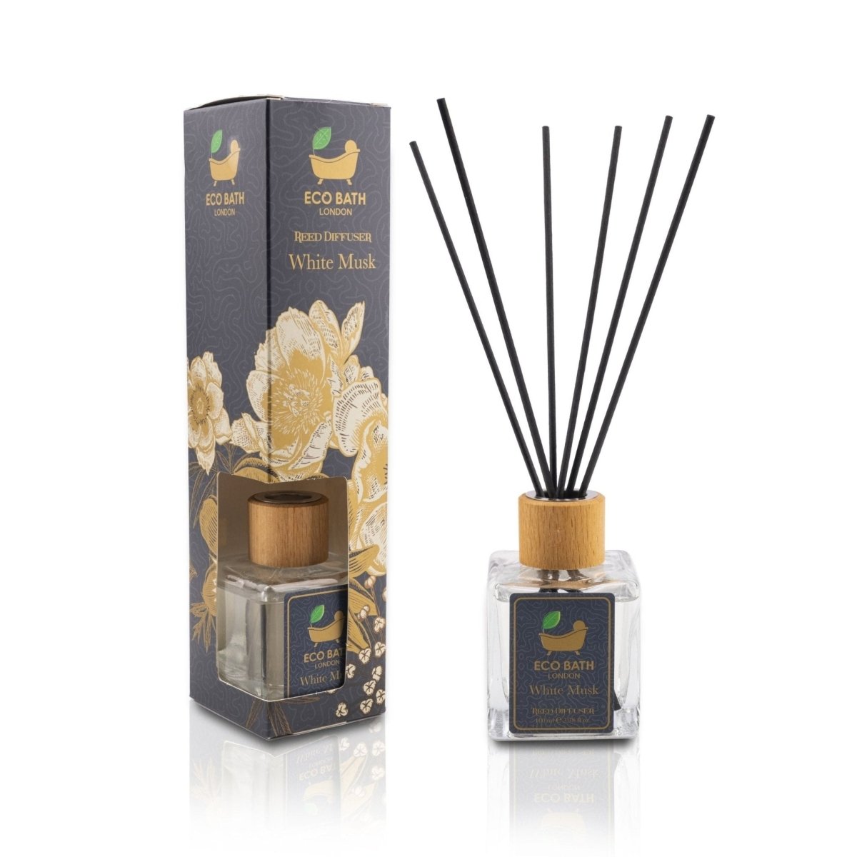 Eco Bath London Reed Diffuser Collection - Luxurious Home Fragrance, Long - Lasting Room Diffusers with Natural Essential Oils, 100ml (3.38 Fl.Oz), Multiple Scents Available - Joe’s Haven