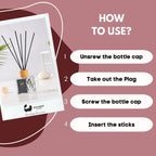 Eco Bath London White Musk Reed Diffuser - Fresh and Sweet Fruits Scented Room Diffuser with Lemon, Mandarin, Green Pear, and Bergamot, 100ml (3.38 Fl.Oz) - Joe’s Haven