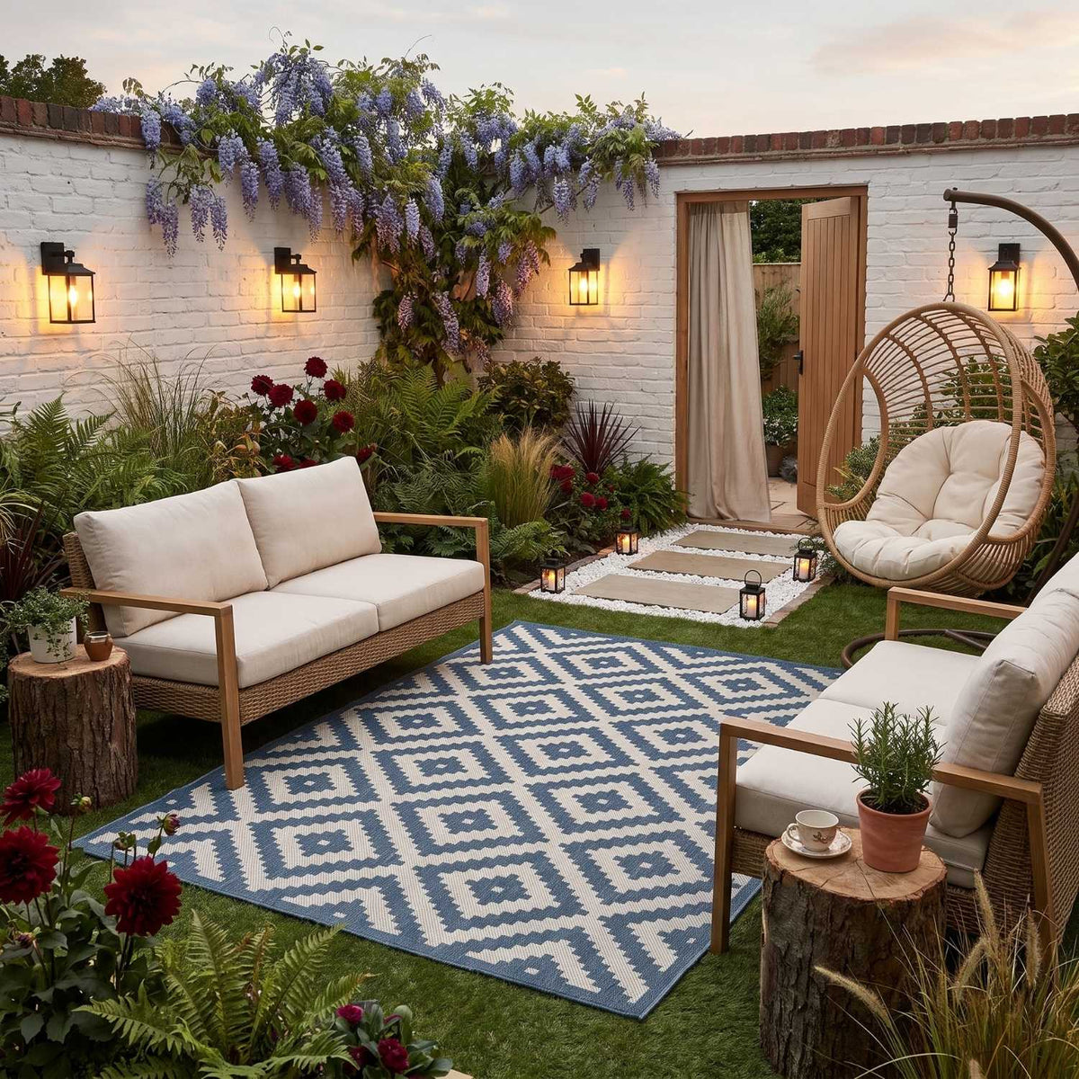 Ecology Outdoor Rug Blue | 100blu - Joe’s Haven