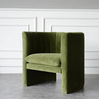 Edwick Armchair, Green Velvet