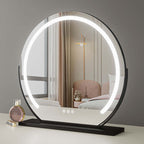 Elara LED Vanity Mirror Black