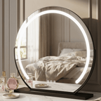 Elara LED Vanity Mirror Black