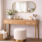 Emi - Gold Metal Runway Oval Mirror - 120cm x 40cm - Joe’s Haven