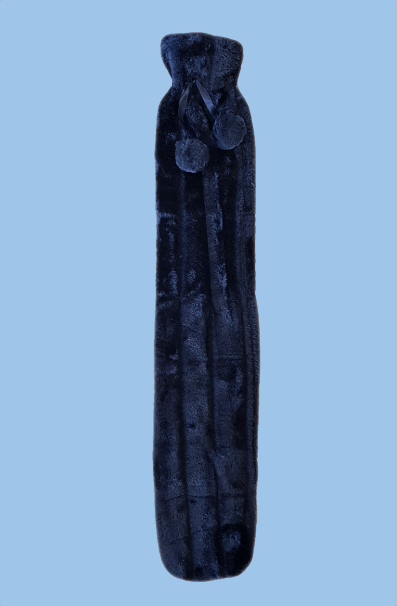 Extra Long 2L Hot Water Bottle with Plush Faux Fur Cover - Joe’s Haven