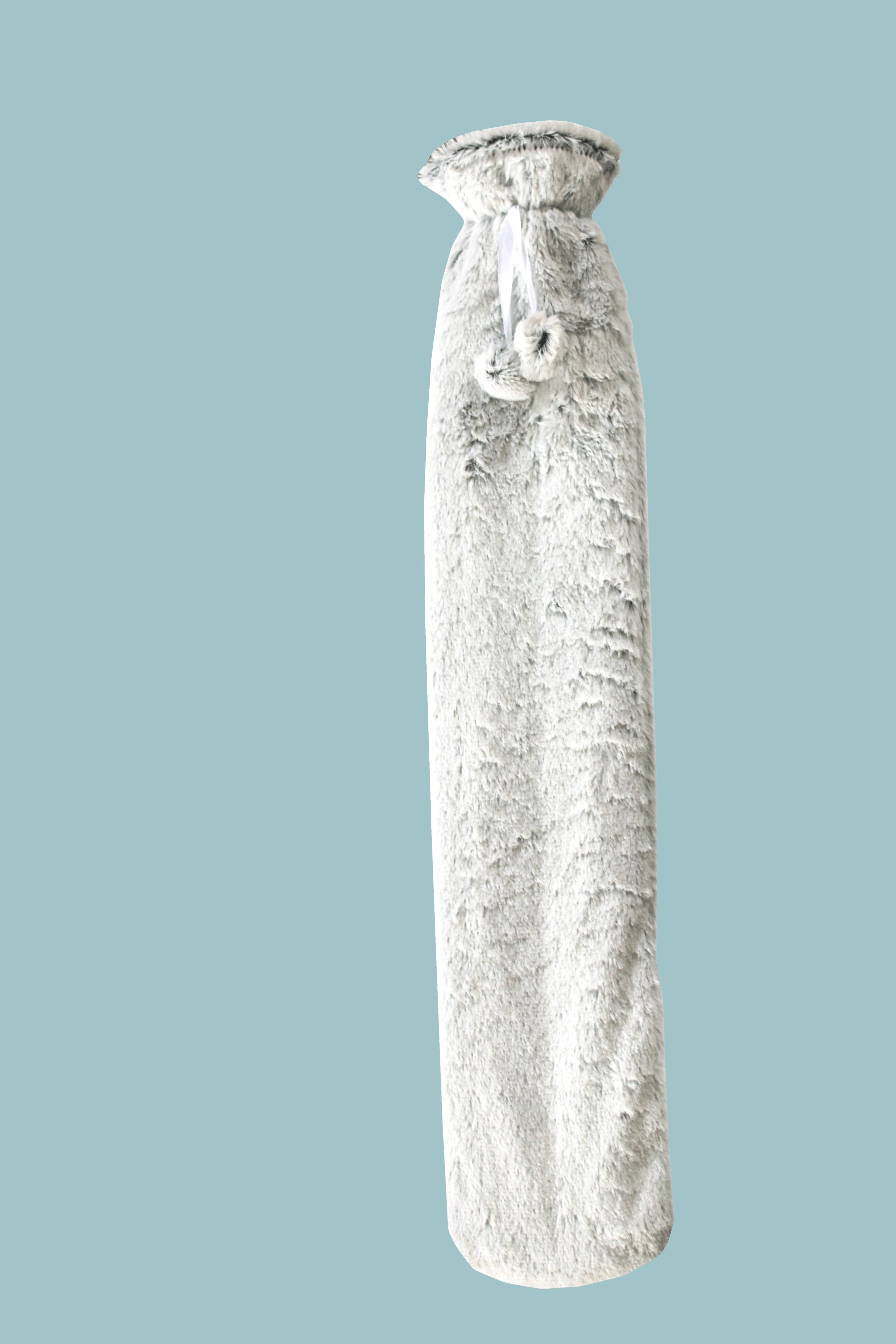 Extra Long 2L Hot Water Bottle with Plush Faux Fur Cover