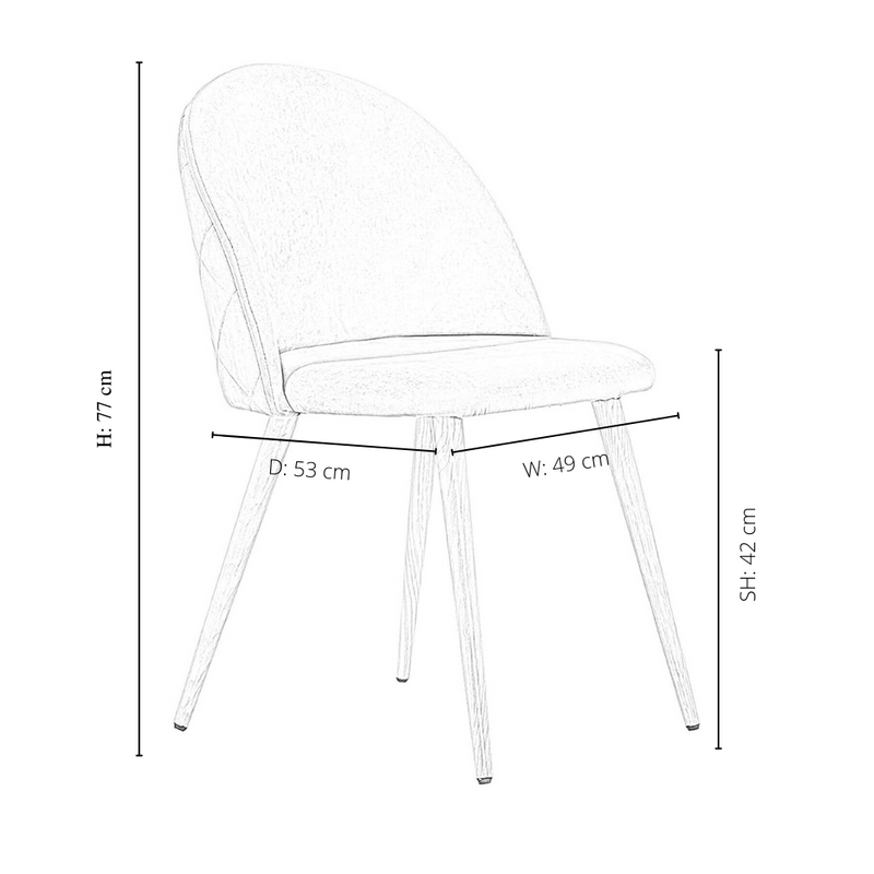 Lucia Halo Dining Set, a Table and Chairs Set of 4, Oak/Grey - Joe’s Haven