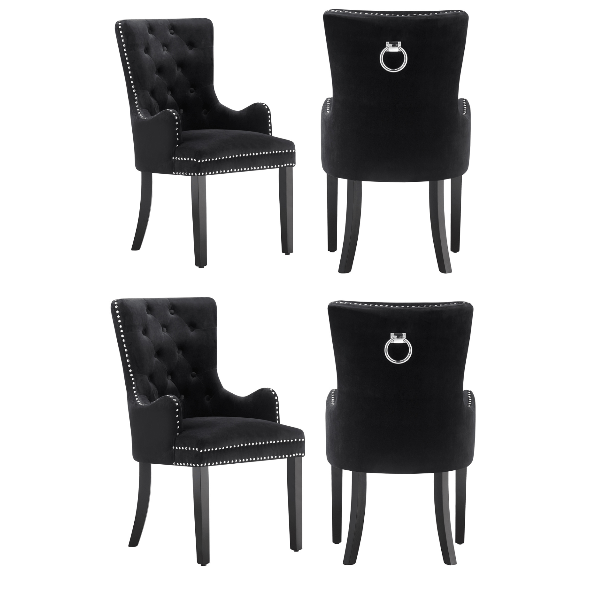 Windsor LUX Velvet Dining Chair (with armrests) - Joe’s Haven