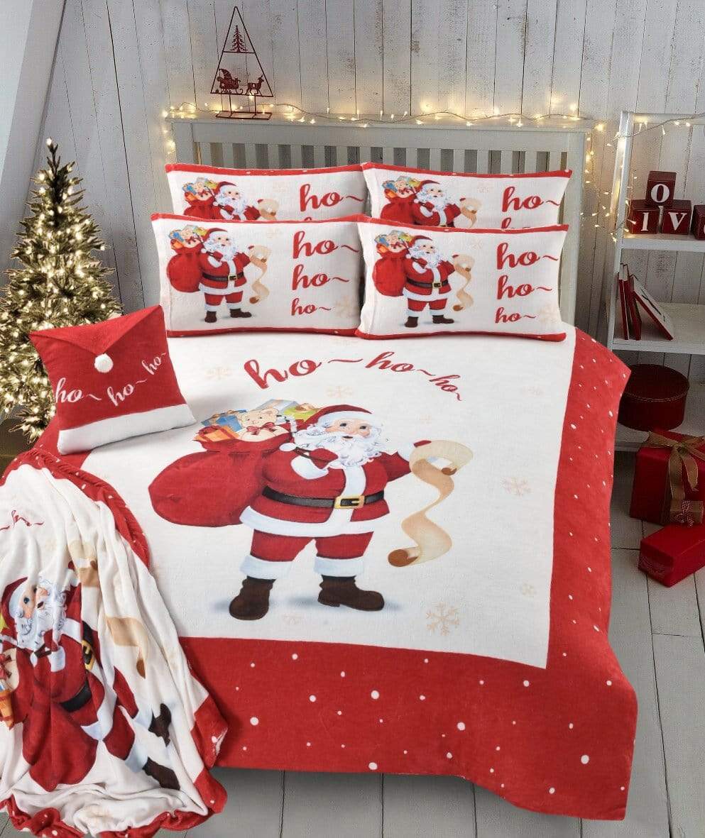 Father Christmas Teddy Fleece Duvet Set - Joe’s Haven