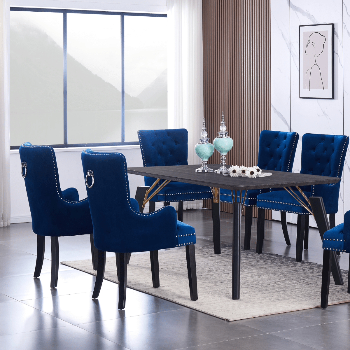 Windsor LUX Velvet Dining Chair (with armrests) - Joe’s Haven