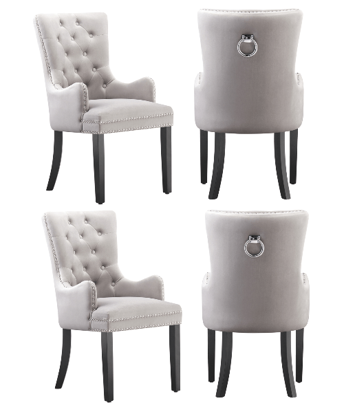 Windsor LUX Velvet Dining Chair (with armrests) - Joe’s Haven