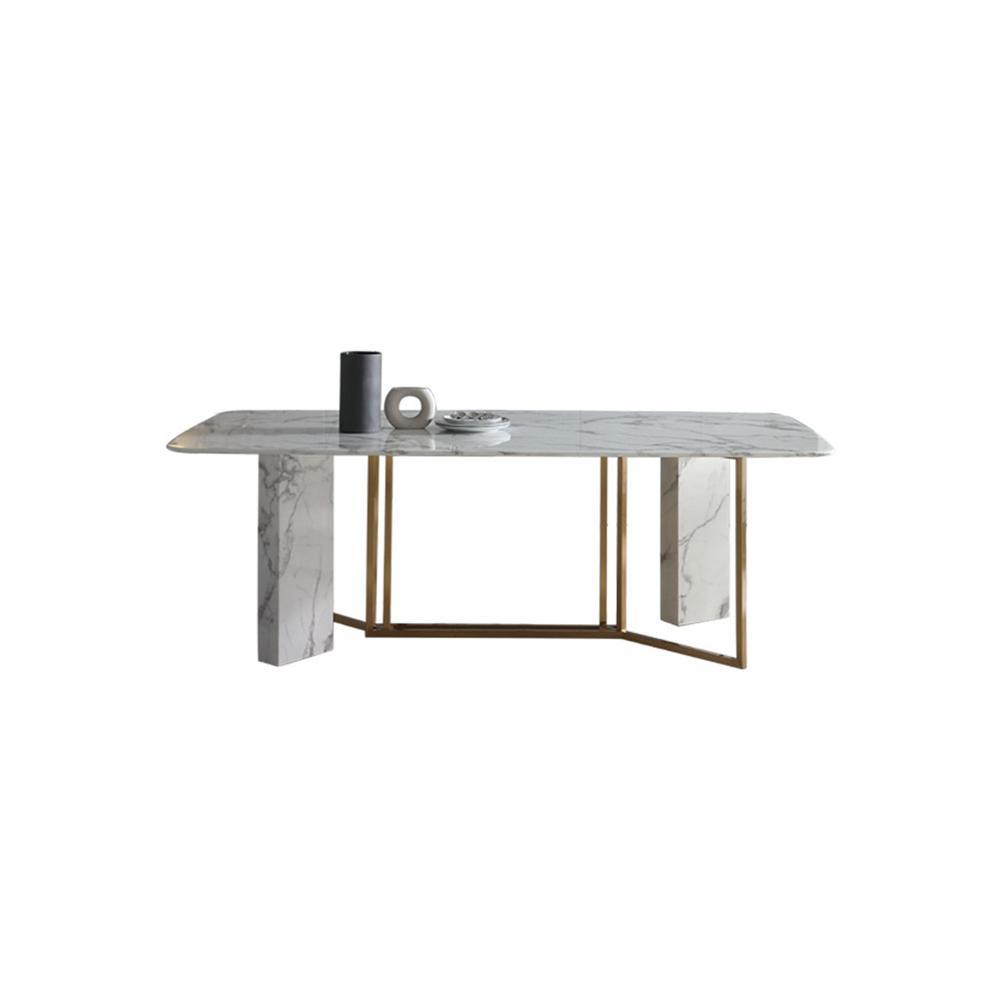 FenX Dining Table, Dining Table, Sintered Stone And Gold - Joe’s Haven